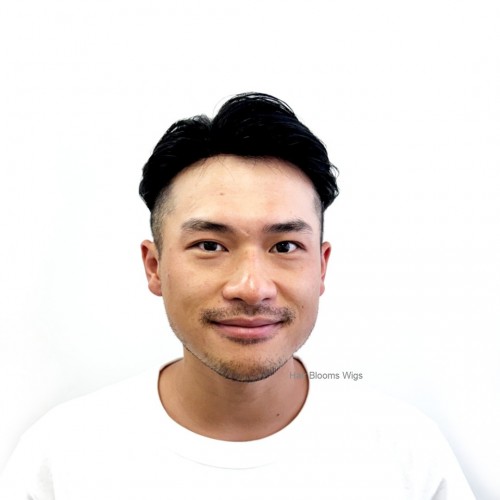 真髮 —男士假髮片　　　　　　　