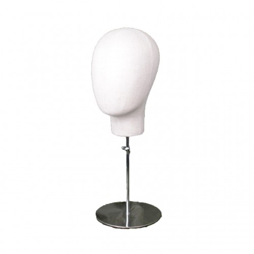 可插針白麻布模特頭  Fabric Mannequin Head (50-64cm)